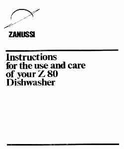 Zanussi Dishwasher Z 80-page_pdf
